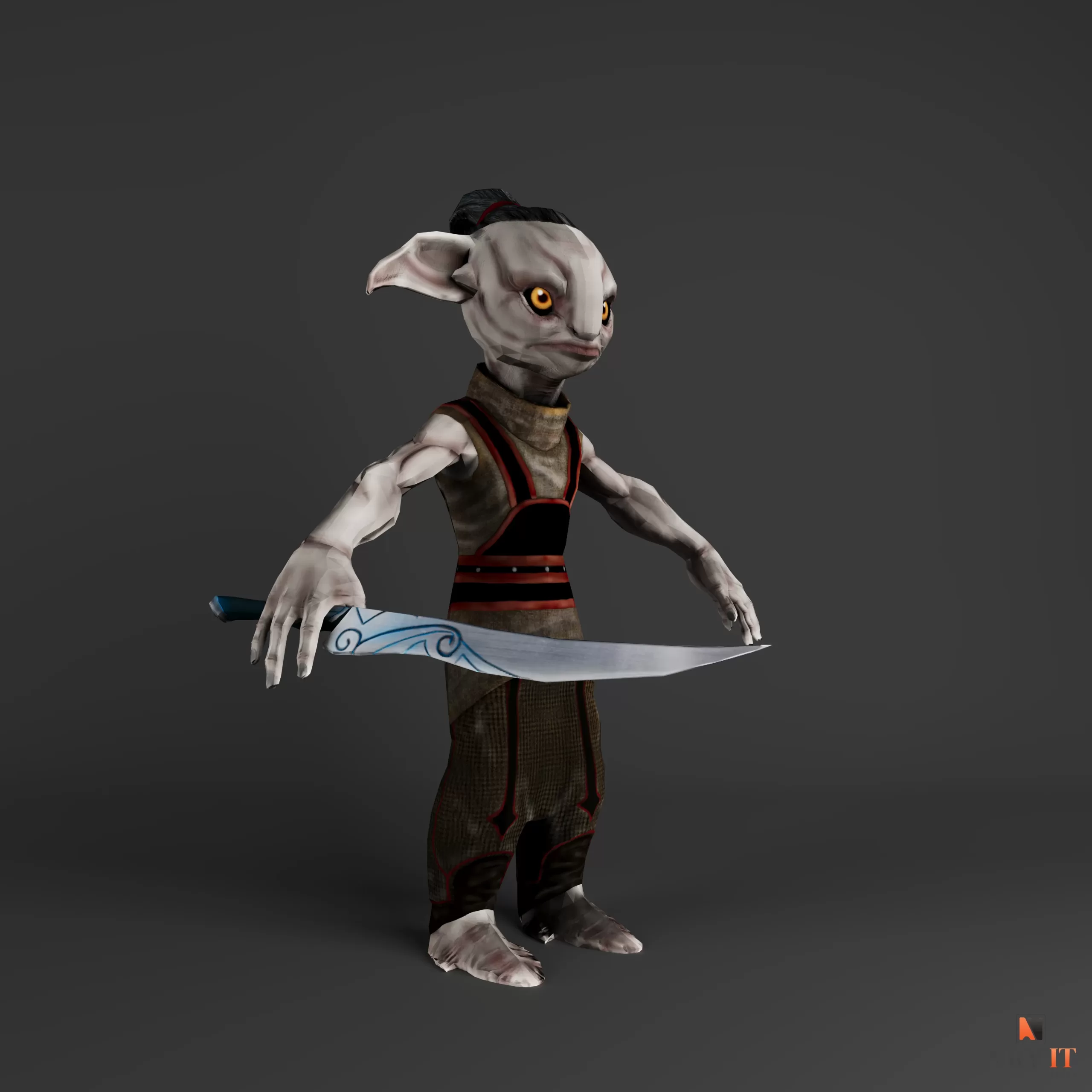 3D game character model