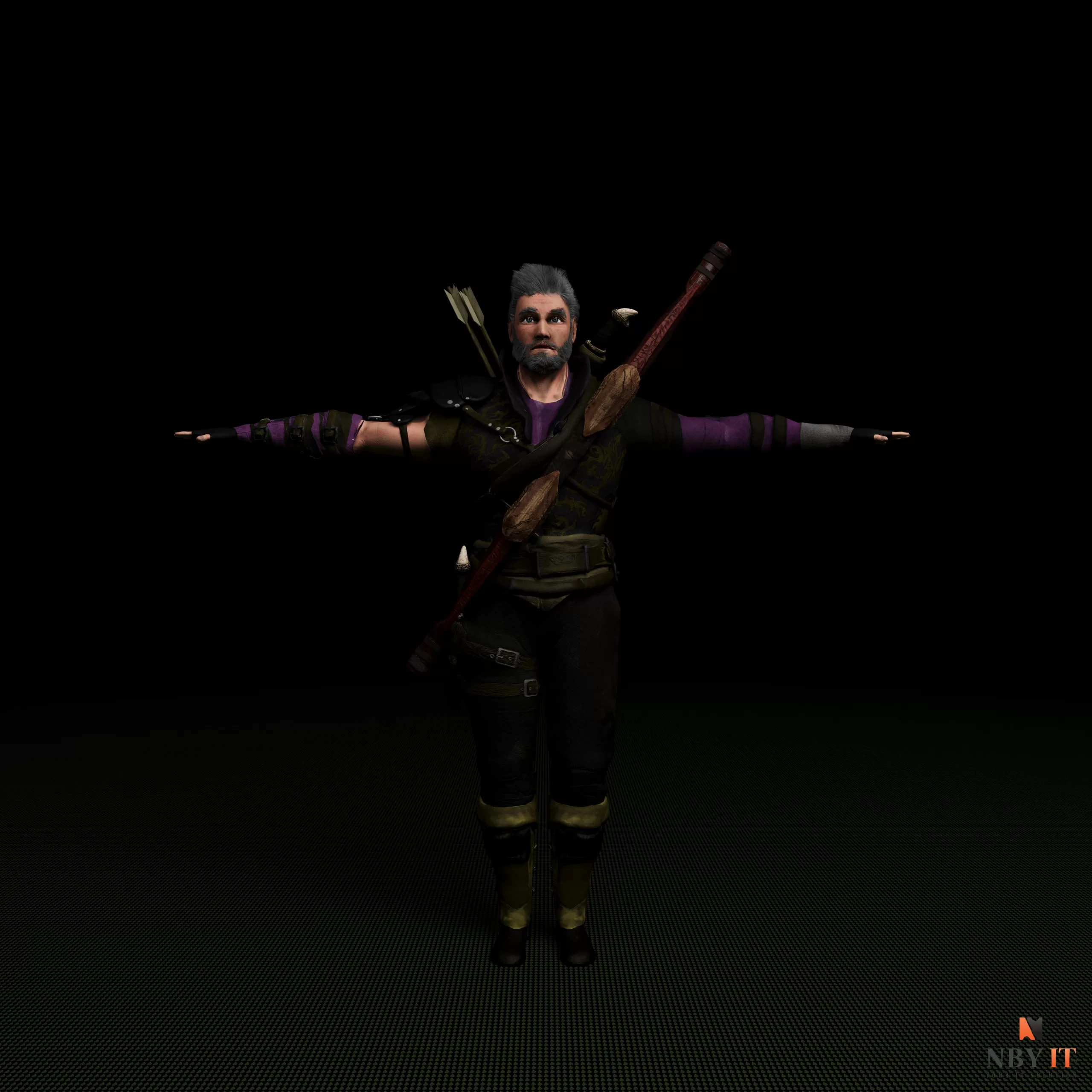 3D game character model