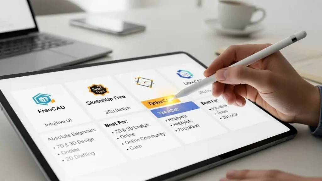 Best Free CAD Software for Beginners in 2026 2 Choosing the Best Free CAD Software for Beginners