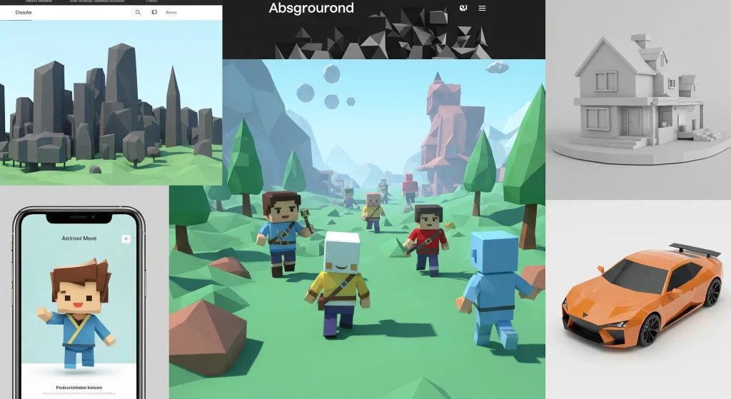 Applications of Low Poly 3D Models