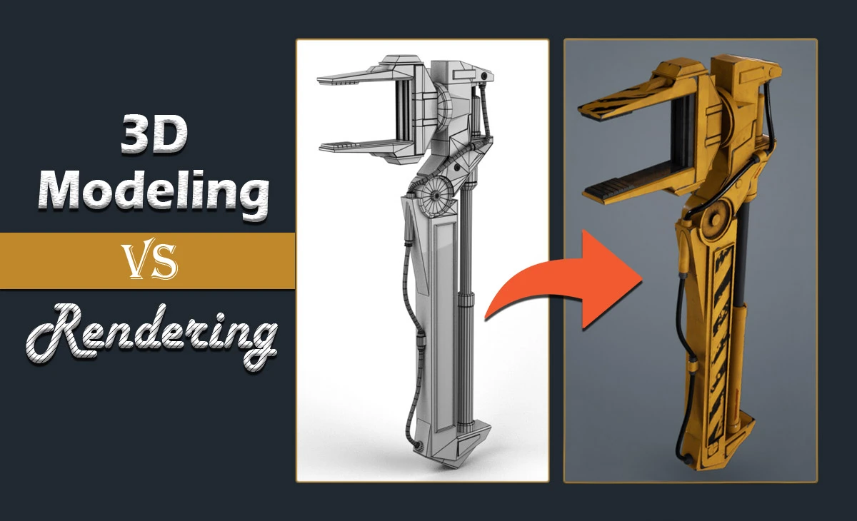 3D Modeling vs 3D Rendering